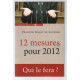 12 mesures pour 2012