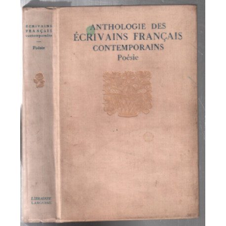 Anthologie des ecrivains francais contemporains