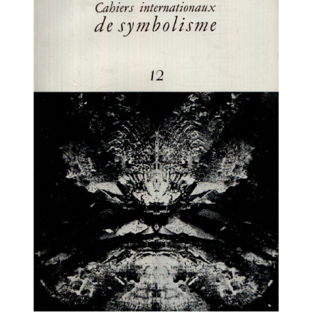 Cahiers internationaux de symbolisme n° 12