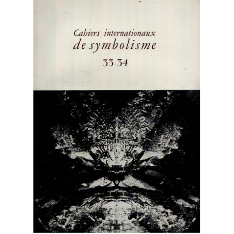 Cahiers internationaux de symbolisme n° 33-34