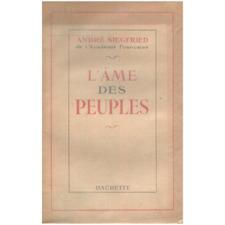 L'ame des peuples