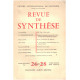 Revue de synthese n° 26-28