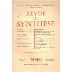 Revue de synthese n° 9-10