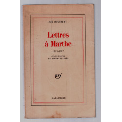 Lettres à Marthe 1919-1937