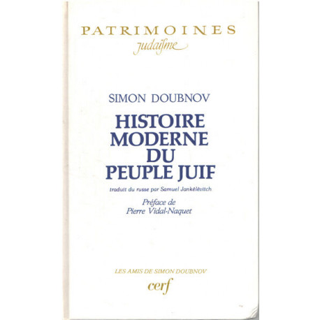 Histoire moderne du peuple juif : 1789-1938