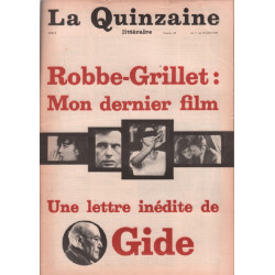 La quinzaine littéraire n° 48 / robbe-grillet : mon dernier film...