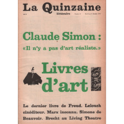 La quinzaine littéraire n° 41 / claude simon : il n'y a pas d'art...