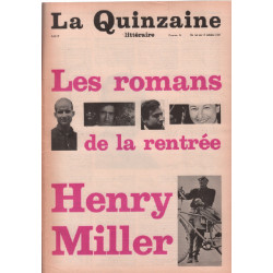 La quinzaine littéraire n° 36 / le roman de la rentrée - henry miller