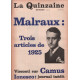 La quinzaine littéraire n° 34 / malraux : trois articles de 1925
