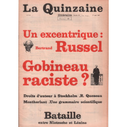 La quinzaine littéraire n° 33 / un excentrique bertrand russel -...