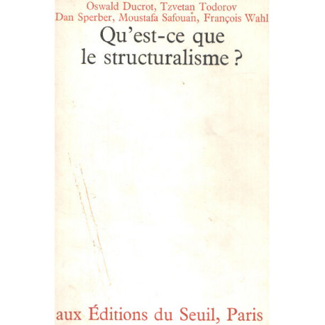 Qu'est ce que le structuralisme