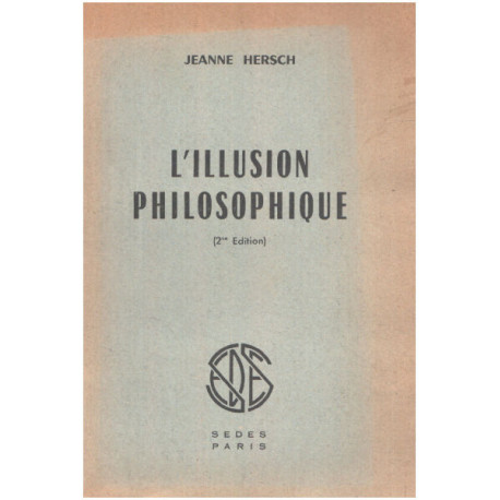 L'illusion philosophique
