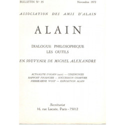 Association des amis d'alain n° 35 / dialogue philosophique - les...