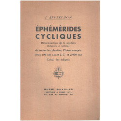 Ephémerides cycliques / determination de la position ( longitude...
