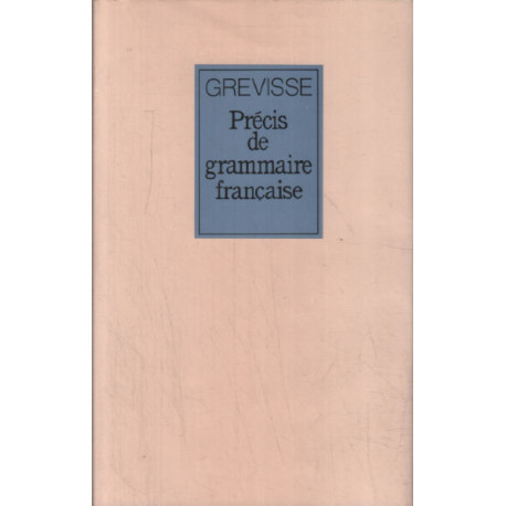 Précis de grammaire française