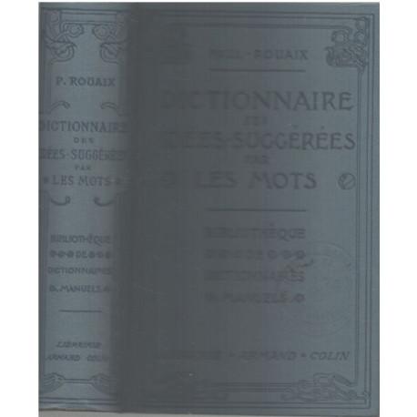 Dictionnaire des idées suggérées par les mots