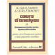 Cours d'analyse : premier cycle de l'enseignement superieur et...