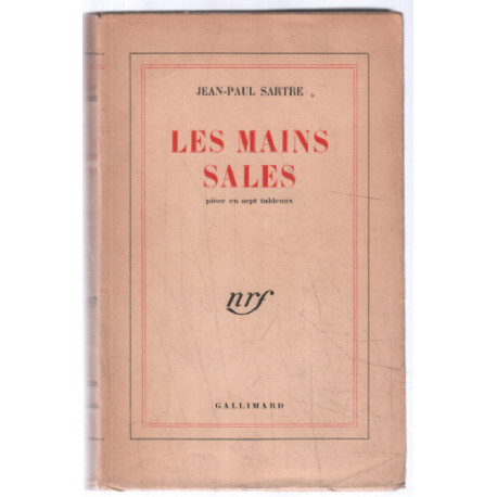 Les mains sales (pièce en 7 tableaux)