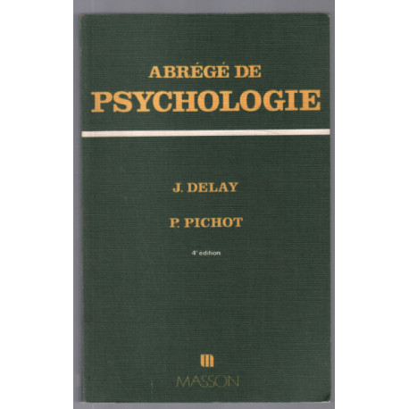 Abrégé de psychologie (3e édition)