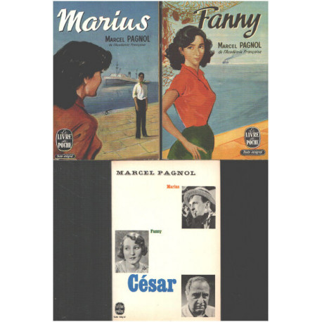 Cesar-marius -fanny / lot de 3 livres