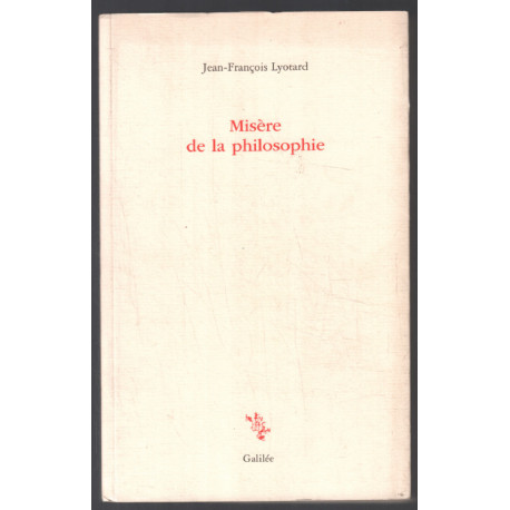 Misère de la philosophie