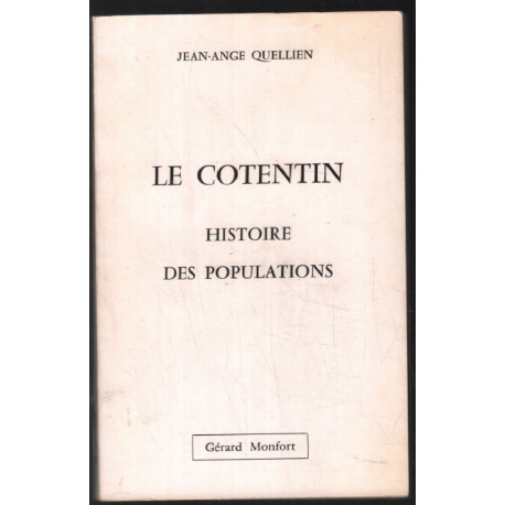 Le Cotentin : Histoire des Populations