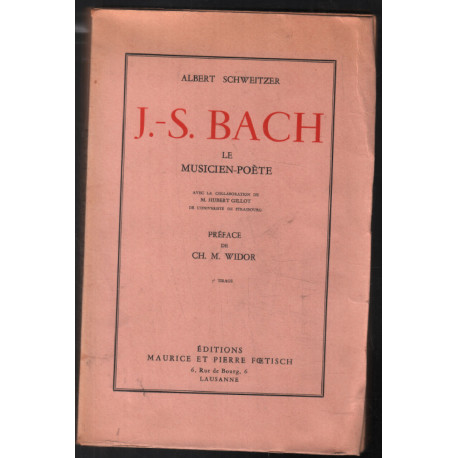Le musicien poète ( Jean-sébastien Bach )