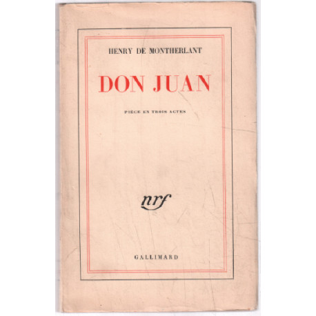 Don juan (pièce en 3 actes)