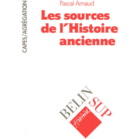 Les sources de l'histoire ancienne
