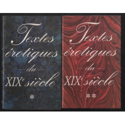 Textes érotiques du XIXe siècle (complet en 2 tomes)
