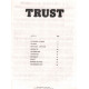 TRUST : album Marche ou crève ( 10 partitions : musique et paroles )