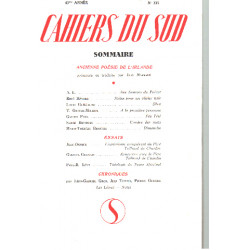 Cahiers du sud n° 335 / ancienne poesie de l'irlande