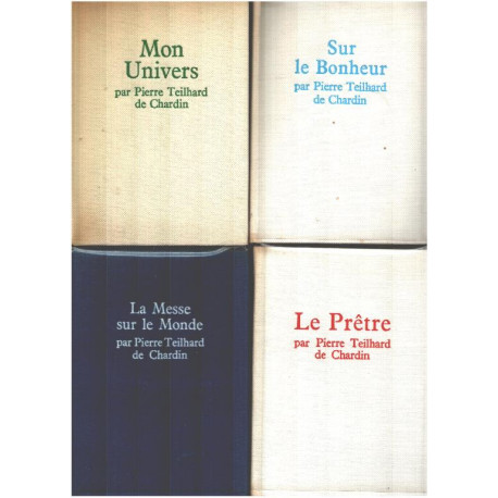 4 livres / mon univers-sur le bonheur -le prêtre -la messe sur le...