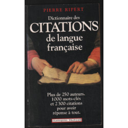 Dictionnaire des citations de la langue française