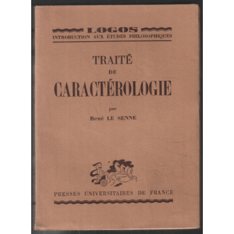 Traité de caractériologie