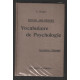 Vocabulaire de Psychologie Baccalauréat (résumé aide-mémoire 1929)