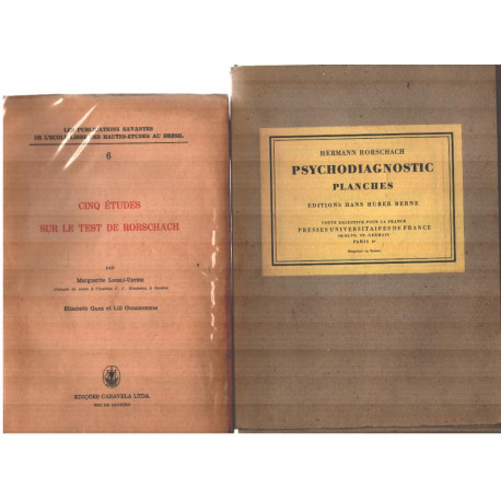 Cinq etudes sur le test de Rorschach + psychodiagnostic planches de...