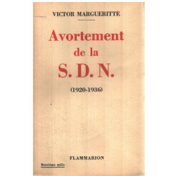 Avortement de la S.D.N. (1920-1936 )