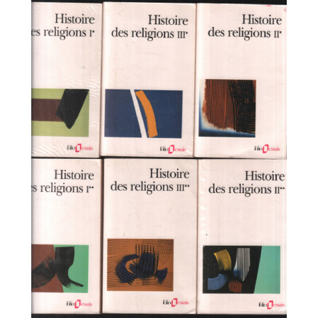 Histoire des religions (complet en 6 tomes)