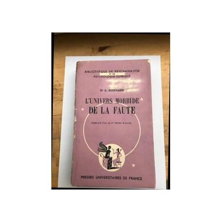 L'univers morbide de la faute