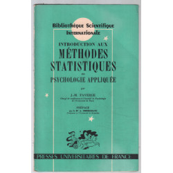 Introduction aux méthodes statistiques en psychologie appliquée