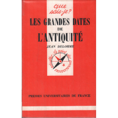 Les grandes dates de l'antiquité
