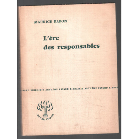 L' ère des responsables