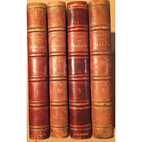 Oeuvres complètes de Sénèque (édition de 1885 en 4 tomes)