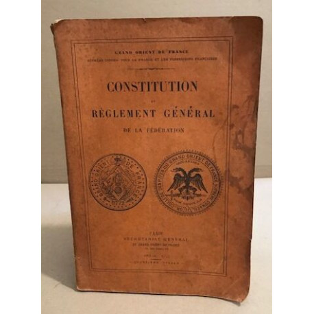 Constitution et règlement général de la fédération