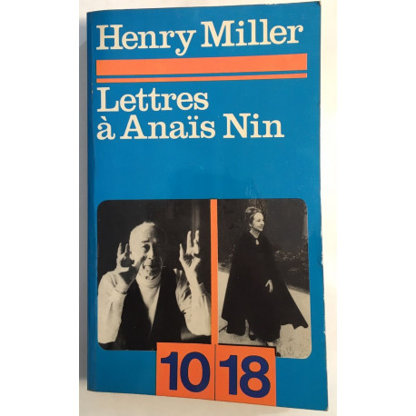 Lettres à Anaïs Nin