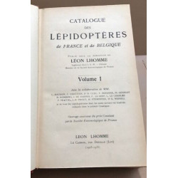 Catalogue des lépidoptères de france et de Belgique / tome 1 seul