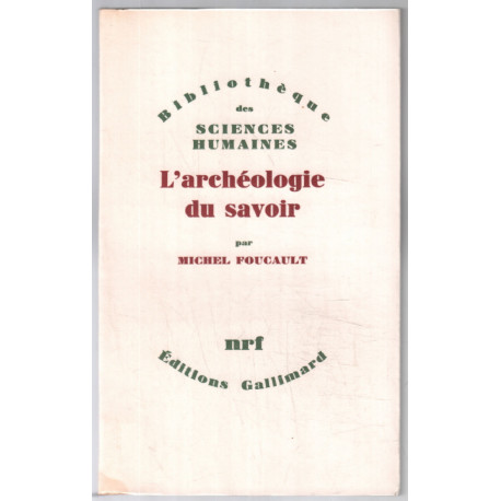 L' Archéologie du savoir