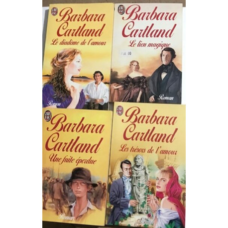 1 lot de 4 livres /une fuite épardue -le trésors de l'amour-le...
