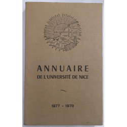 Annuaire de l' Université de Nice 1977-1978